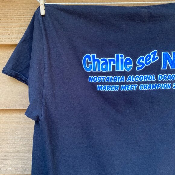 Hanes 2014 Marisa Motorsports Nostalgia Alcohol Dragster March Meet Champion Bla - Picture 9 of 14